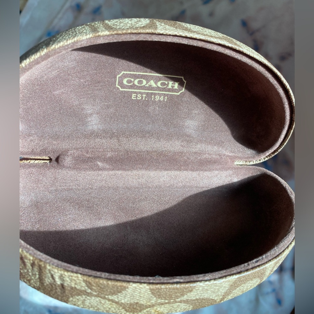 Coach Evonne S338A Gunmetal Sunglasses w/ Butterfly Rhinestones & Clamshell New - Picture 14 of 17